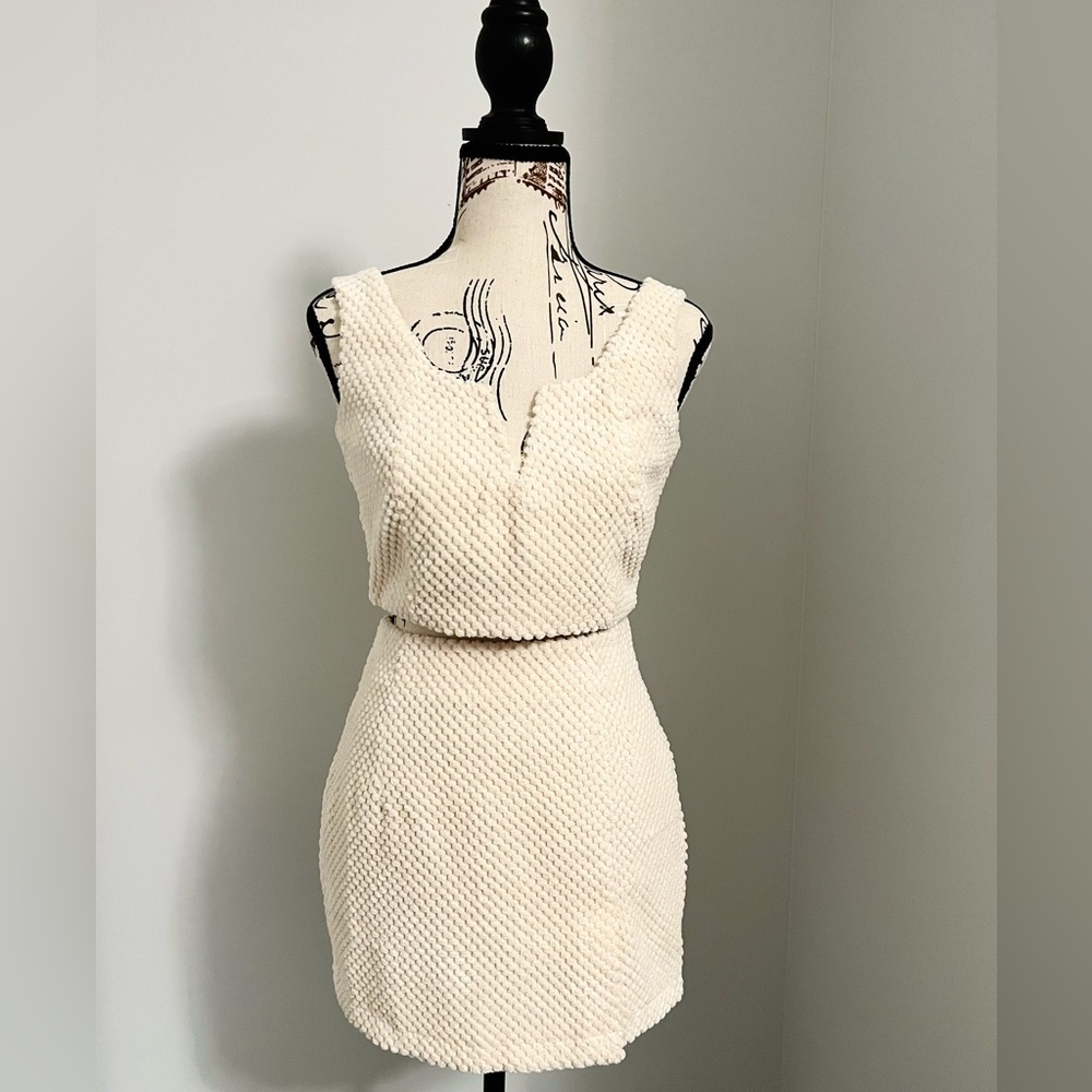 Bailey Rose Cream Popcorn Skirt & Top Set HOLIDAY OUTFIT